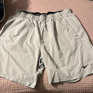 Nike Men's Light Gray Athletic Shorts